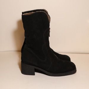 Aquatalia Black Heeled Boots